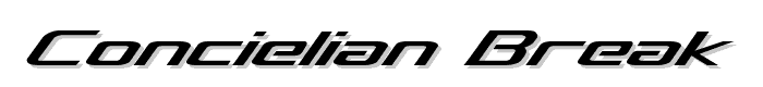 Concielian Break font